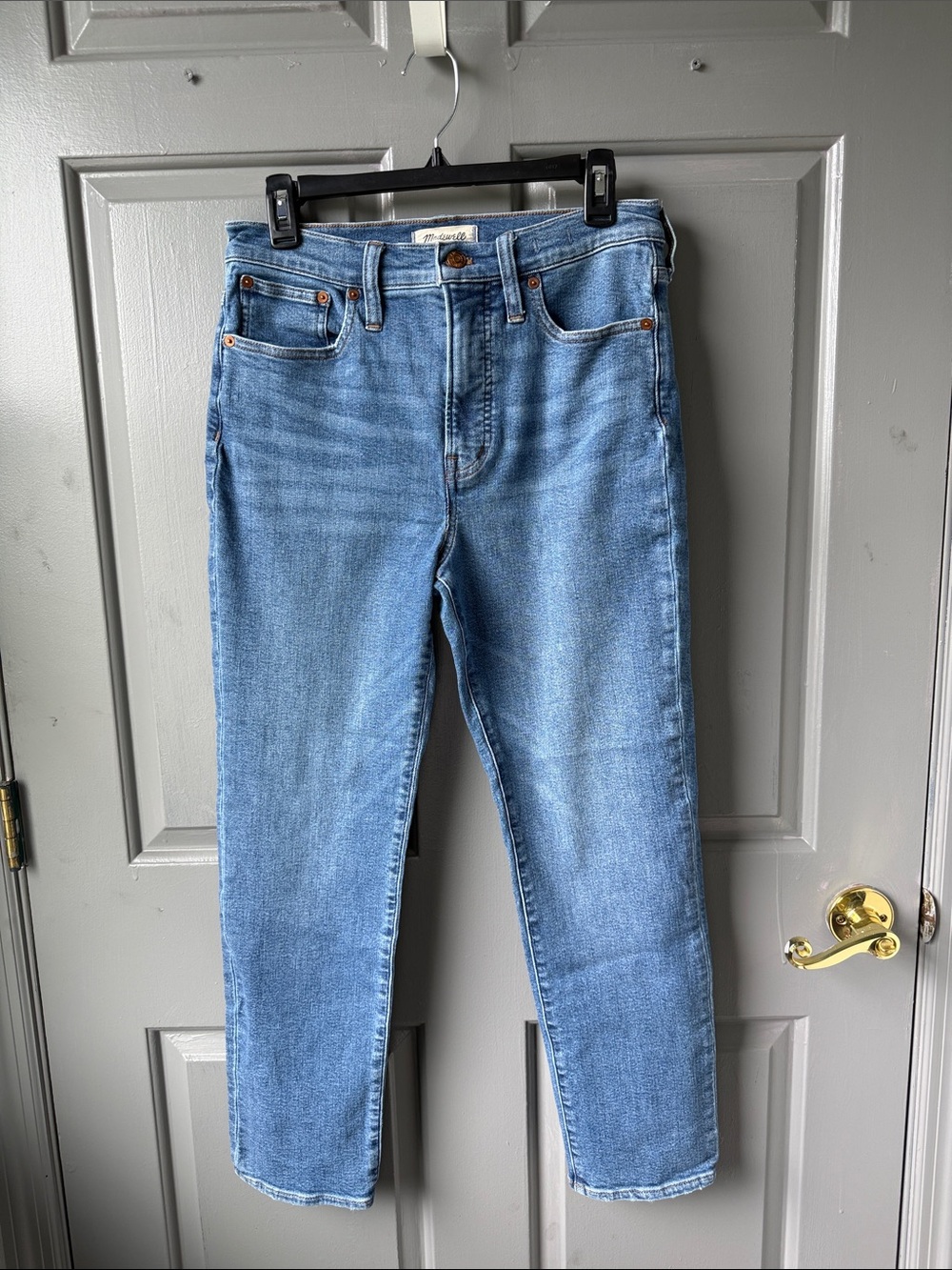 Madewell Women's Straight-Leg Jeans in Medium Blue